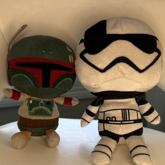 Disney Lucas Funko Other - Star Wars Stormtrooper & Boba Fett Plush Bundle